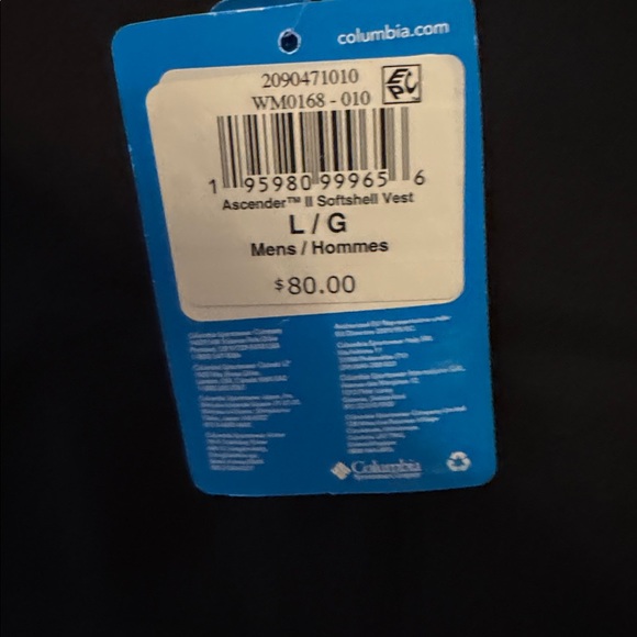 Columbia Black Sleeveless Vest - Picture 5 of 8